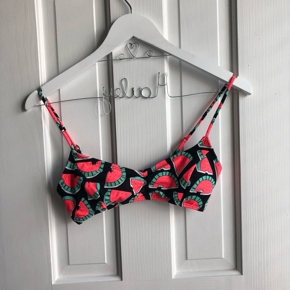 Watermelon print bikini top!